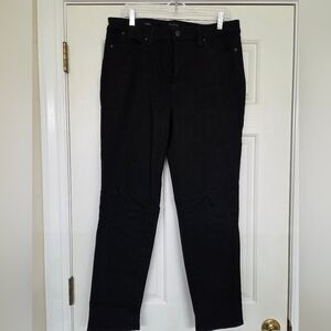 Talbots women's jeans Slim Ankle Jean size 12 black denim